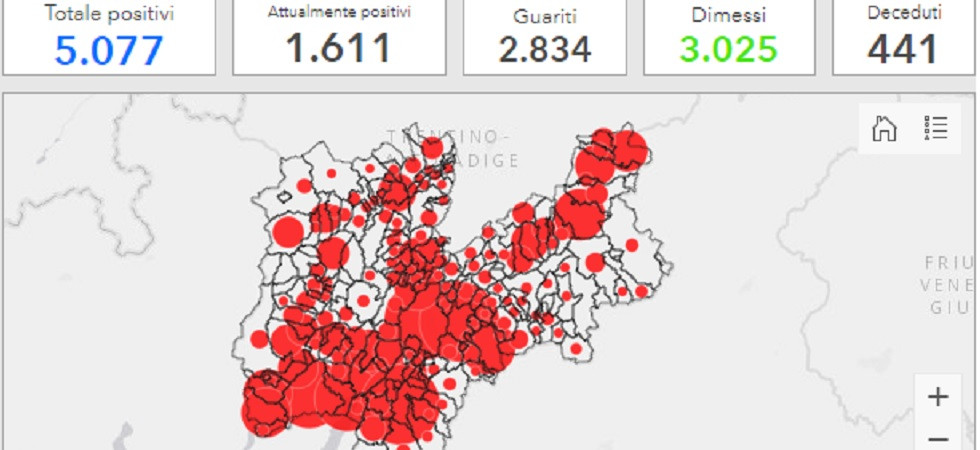 Coronavirus in Trentino, un altro morto in Rsa, la terza vittima a Canal San Bovo da inizio epidemia